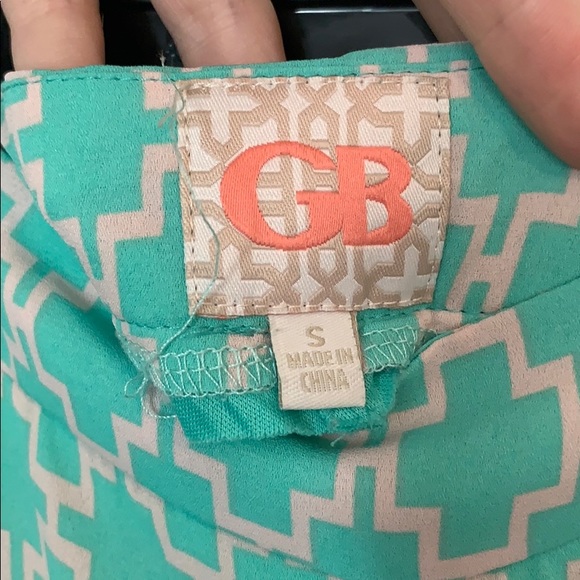 Green patterned Gianni Bini pants - Picture 3 of 3